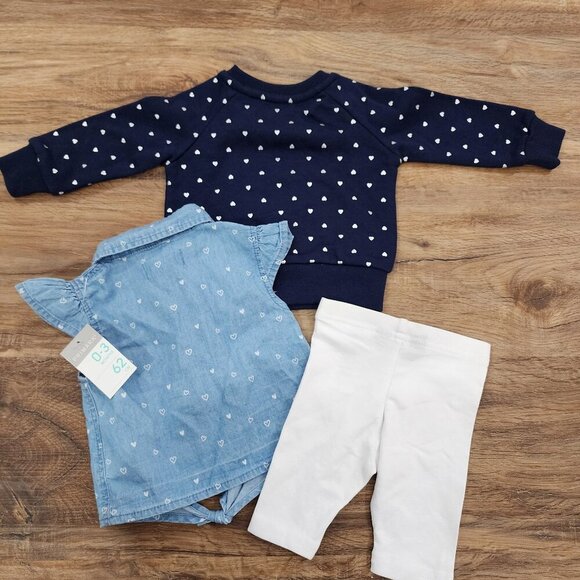 NWT Baby Girl 3 Piece Primark Set B0045 - Picture 2 of 3